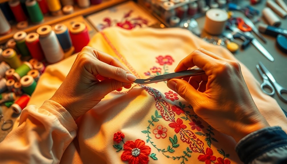 advantages of embroidery removal