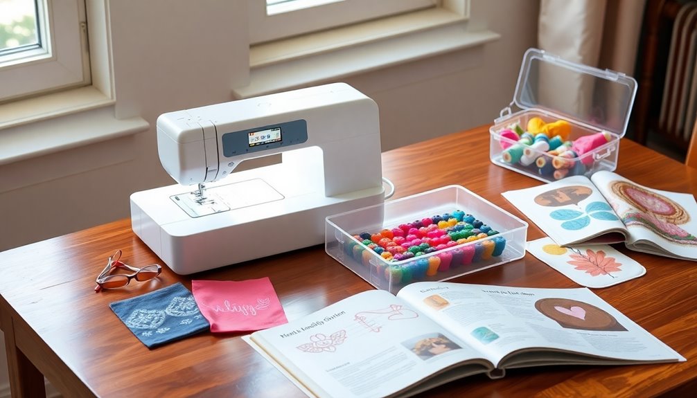 beginner friendly portable embroidery machine