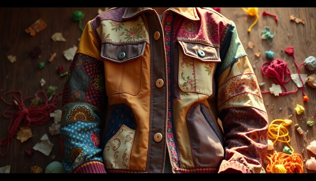 bold patchwork jacket fashion