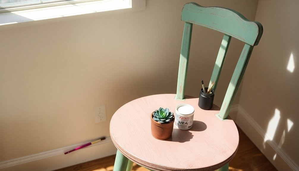 chalk paint furniture makeover