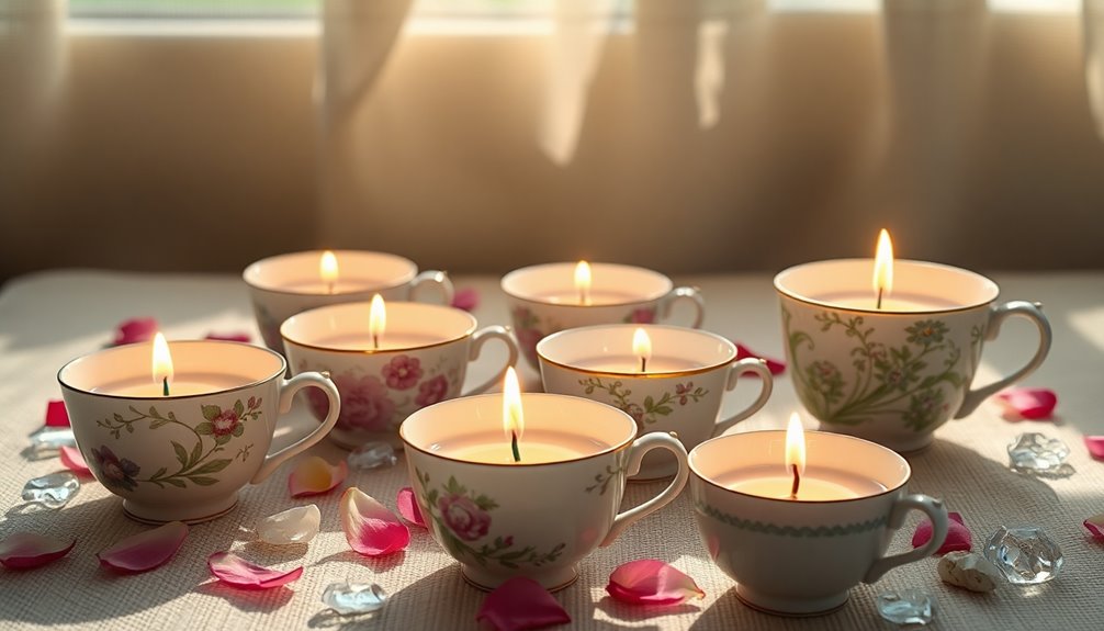 charming teacup candle holders