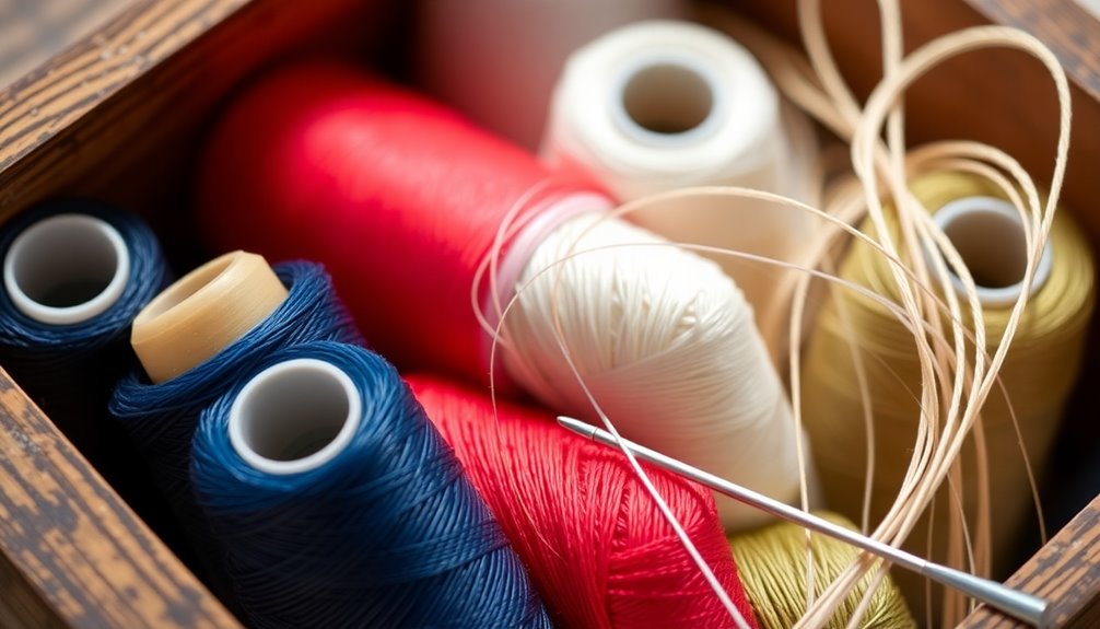 cotton or polyester threads