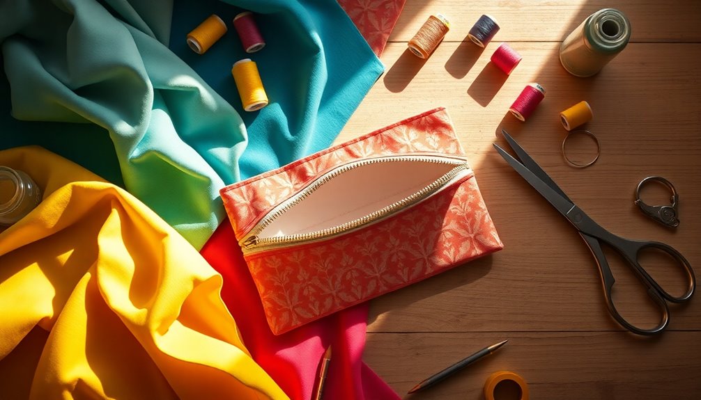 creating a zippered bag