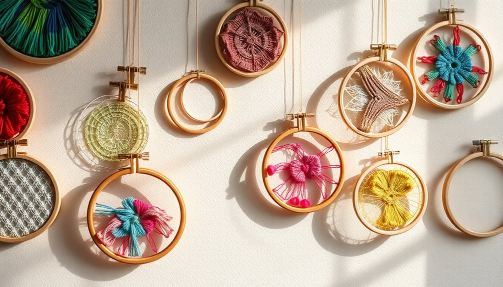 creative hoop arrangement ideas