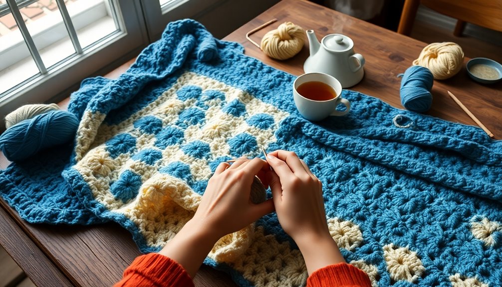 crocheting a blanket duration