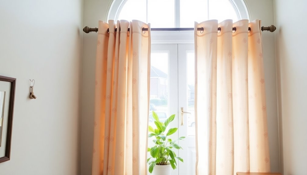 curtain hanging and styling