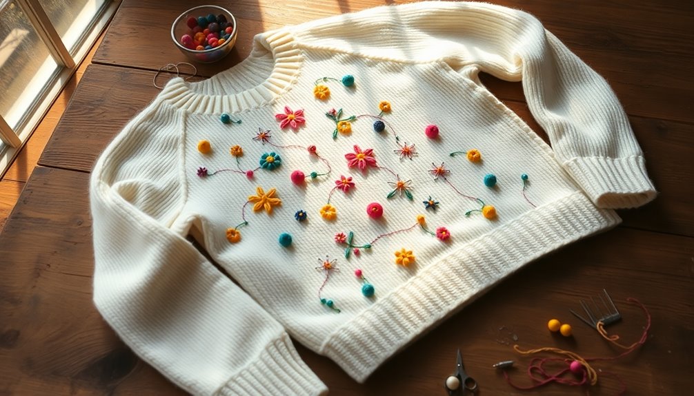 decorative sweater embellishments ideas