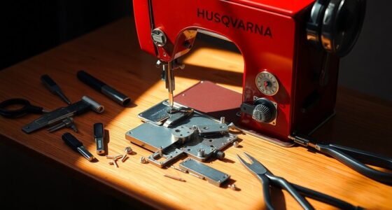 disassemble husqvarna sewing machine