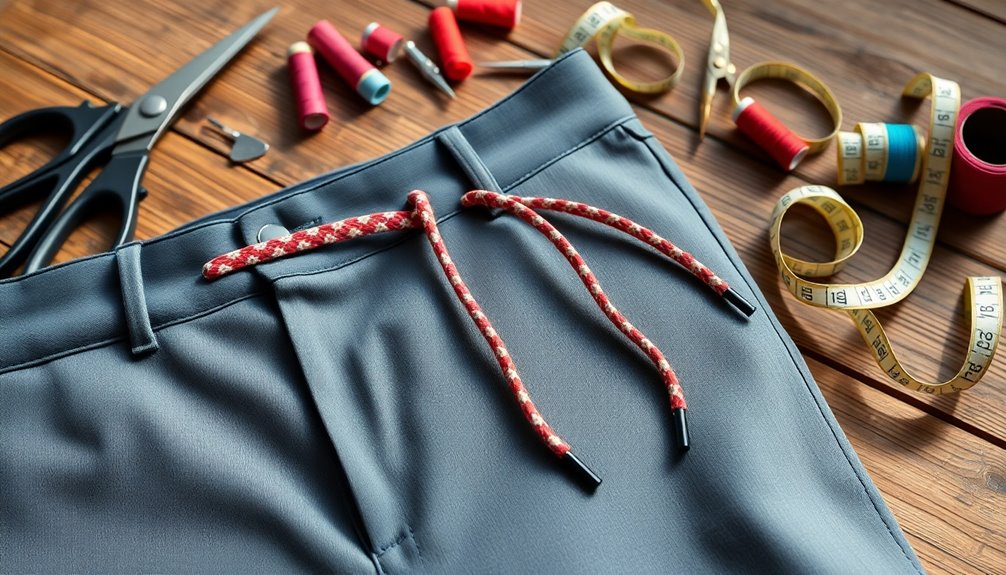 drawstring waistband customization options