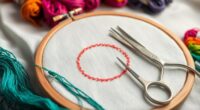 embroidering perfect circular designs