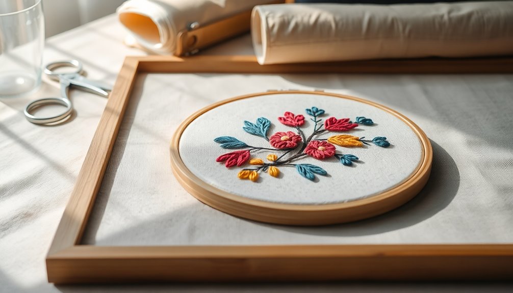 embroidery framing for stability