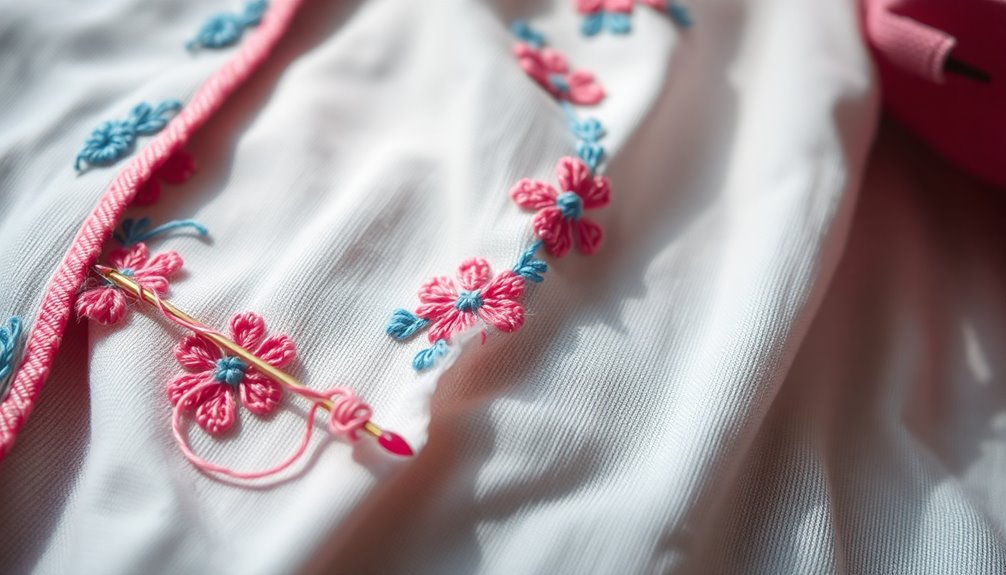 fix loose embroidery easily