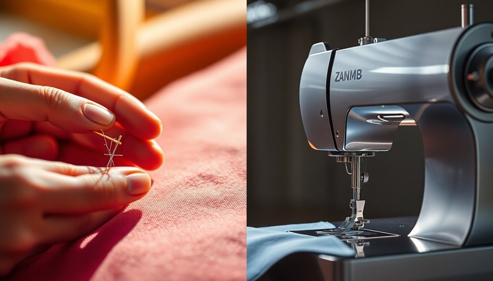 hand vs machine stitching techniques