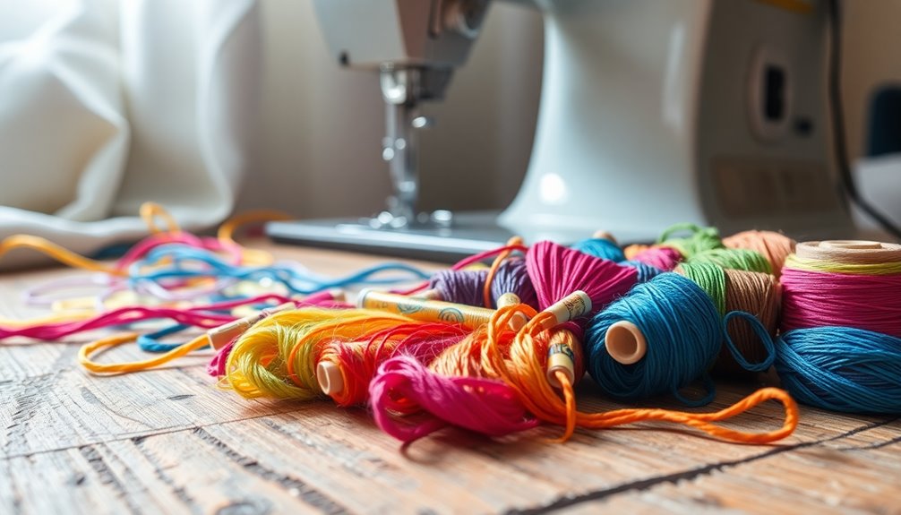 machine embroidery thread usage