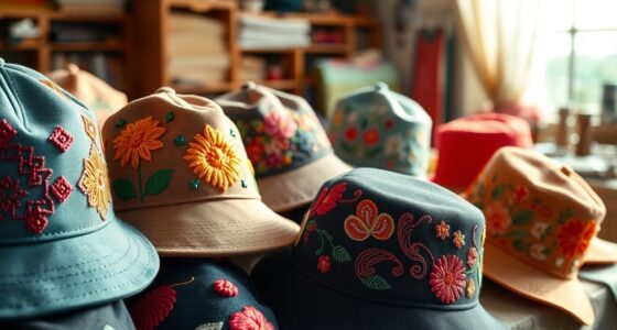 modern hat embroidery ideas