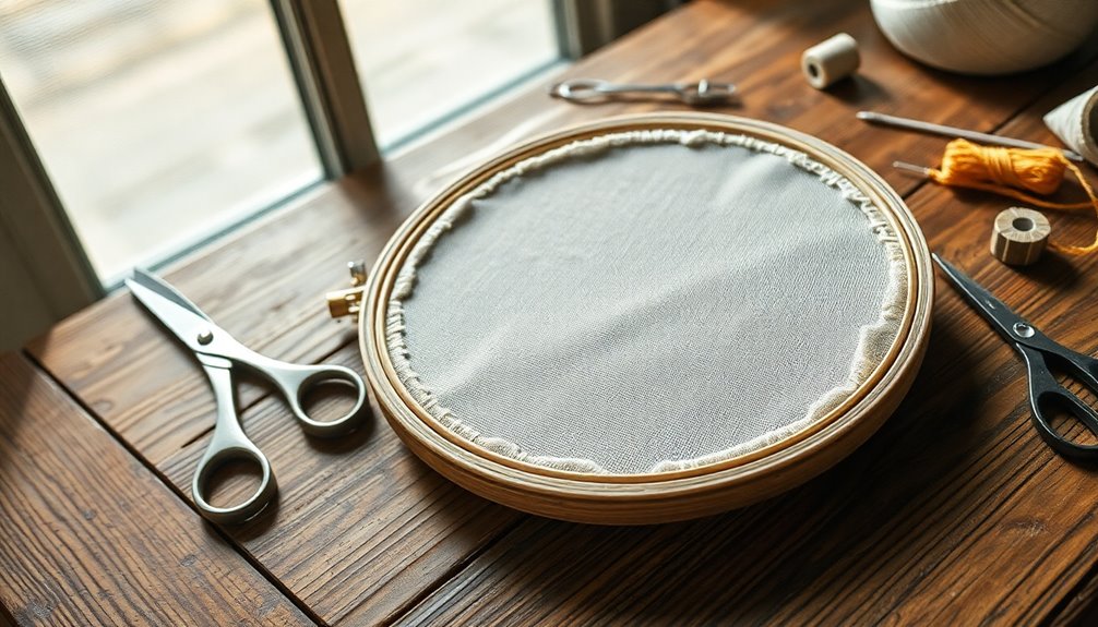 professional embroidery hoop techniques