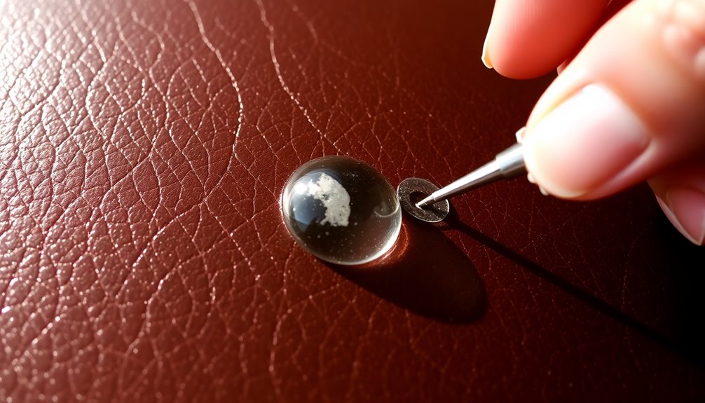 repairing leather air bubbles