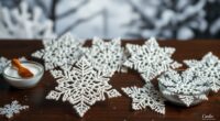 stiffen crochet snowflakes effectively