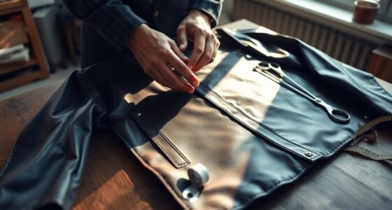 tailoring a leather jacket