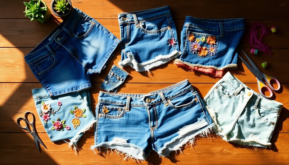 transform jeans into shorts