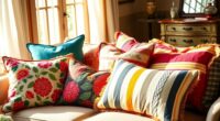 upcycle fabrics into pillows