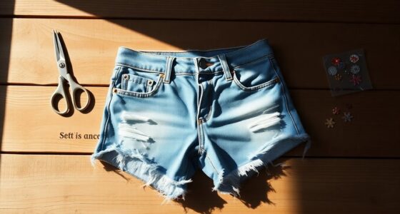 upcycle jeans into shorts