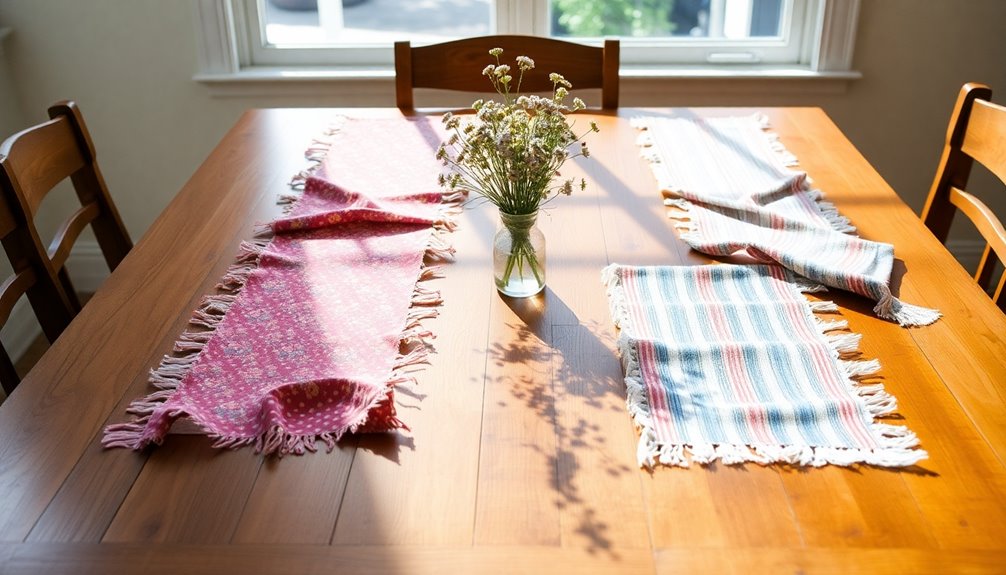 vintage fabric table runners