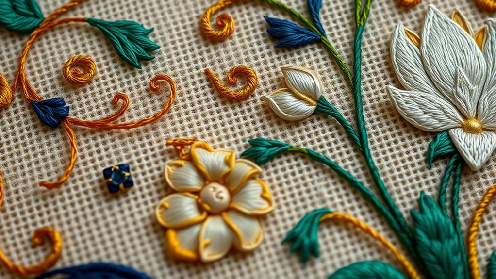 art nouveau embroidery designs