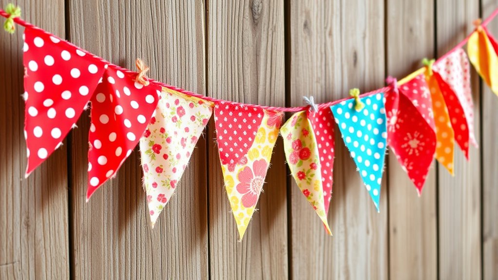 create eco friendly fabric bunting