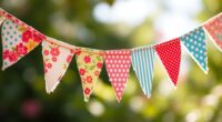 create no sew fabric garland