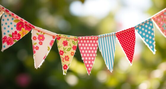 create no sew fabric garland