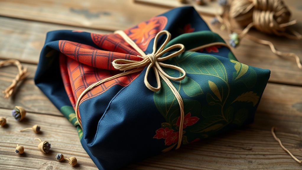eco friendly fabric gift wrapping