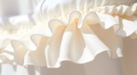 flat gathered ruffles