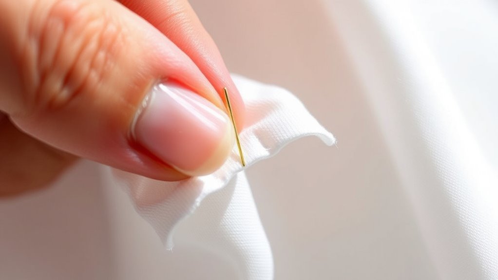 invisible seamless fabric finishing