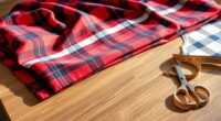 matching plaid patterns stylishly