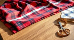 matching plaid patterns stylishly
