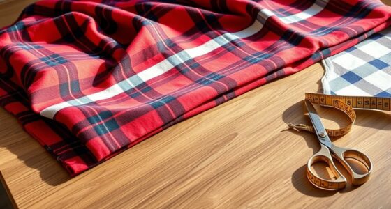 matching plaid patterns stylishly
