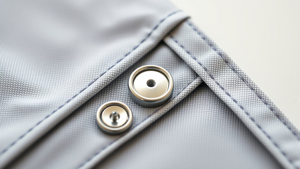 neat snap fastener installation