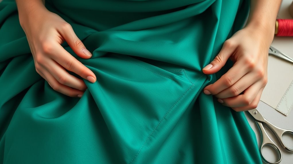 precise pocket placement and fabric