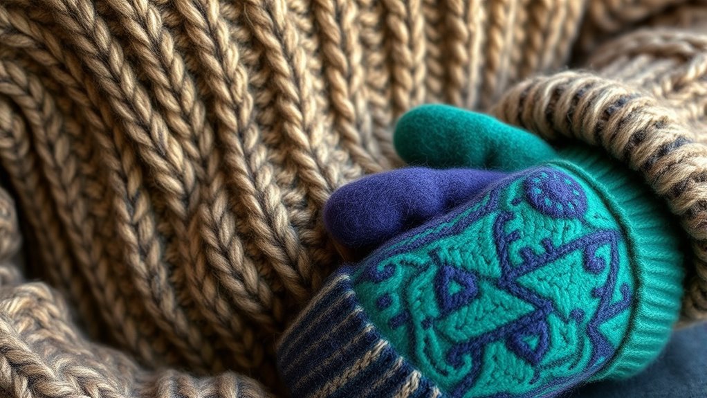 recycle wool into textured objects