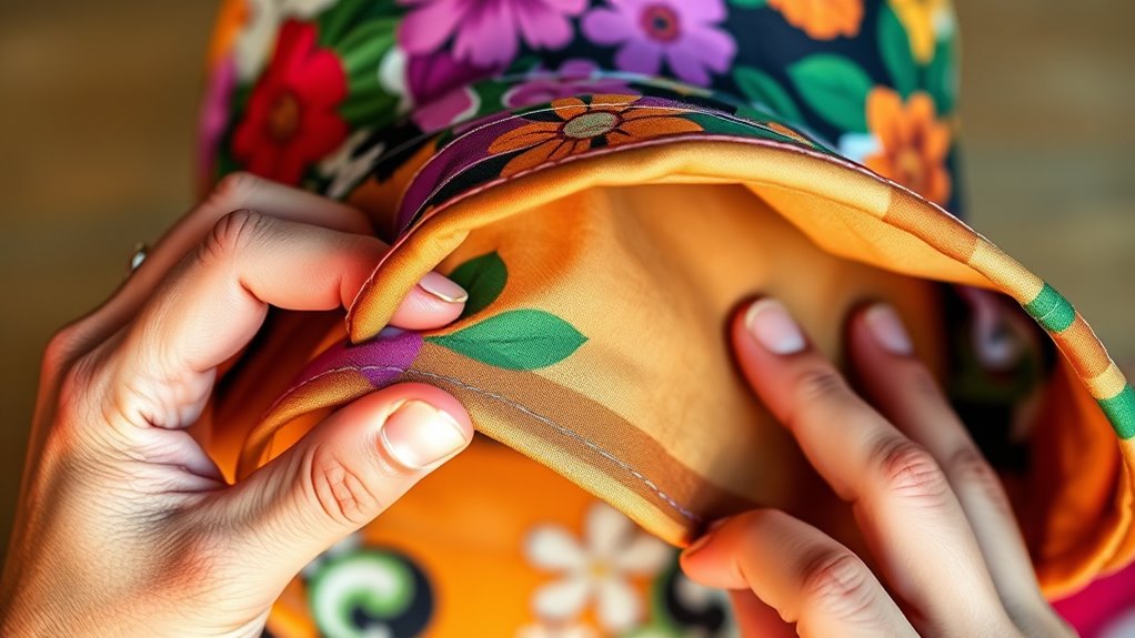 sewing reversible bucket hat