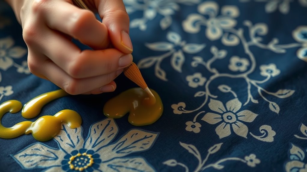 traditional wax resist fabric dyeing