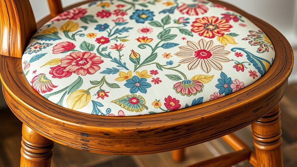 vintage paper enhances furniture