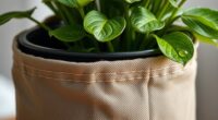 water resistant fabric planter cover