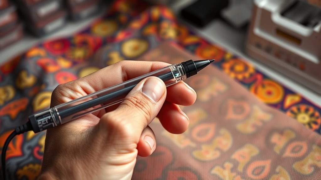 choosing suitable fabric pens
