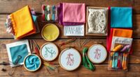 embroidery kits with hoops