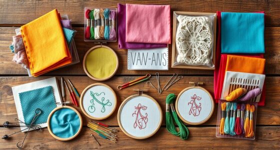 embroidery kits with hoops