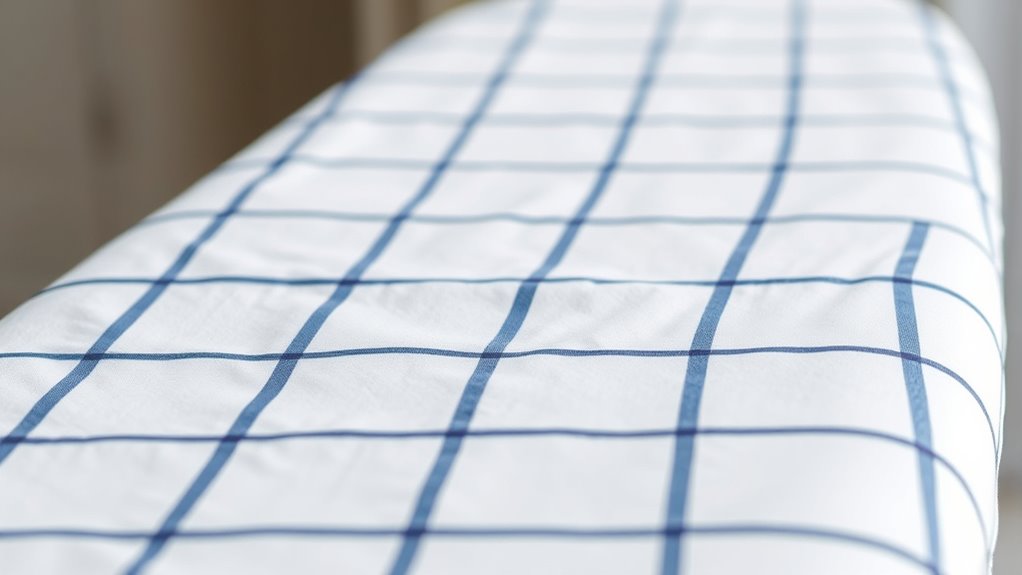 grid lined ironing board covers