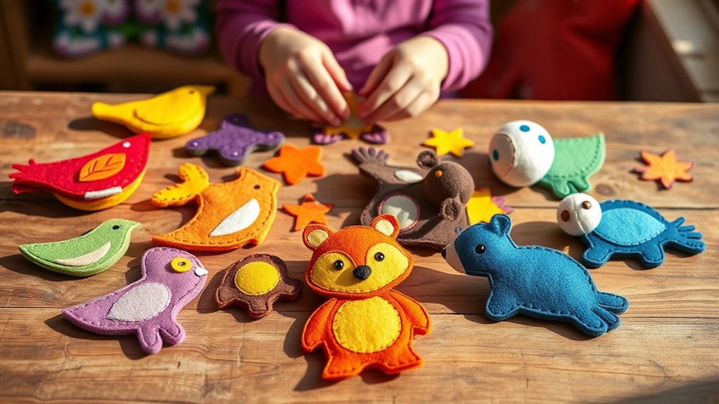 kids animal felt craft kits