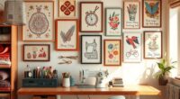 sewing room wall art
